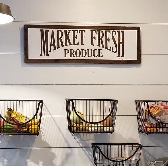Market Fresh Produce Sign